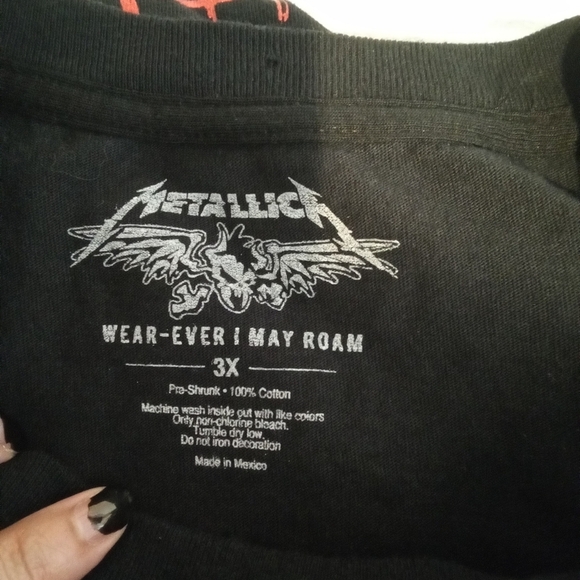 Metallica band tee world tour 2018-2019 men's 3X - Picture 4 of 6